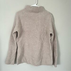 Rachel Zoe 100% Extrafine Merino Wool Pink Mock Neck Sweater Size Small